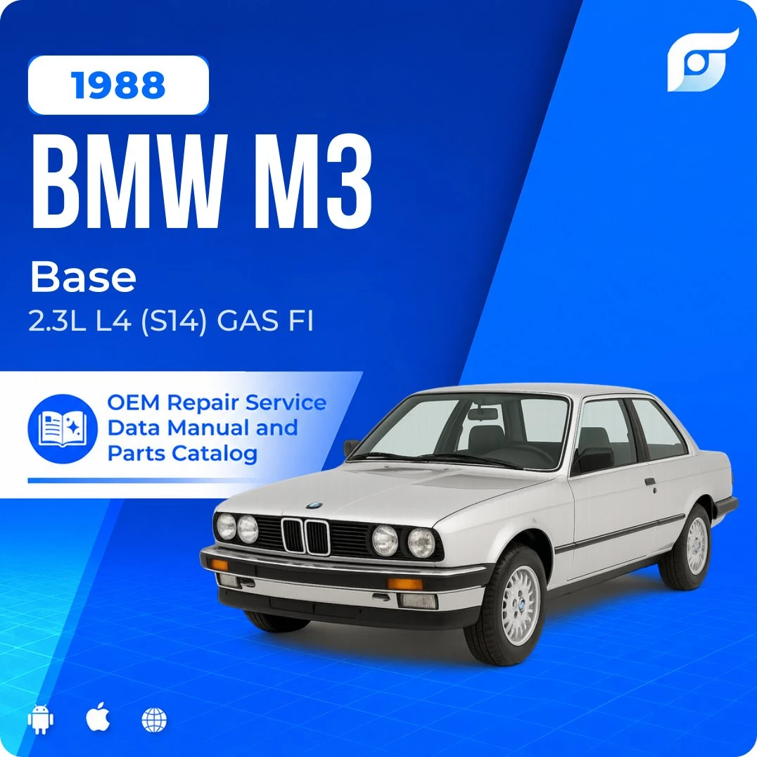 1988 BMW M3 Base - OEM Repair Service Manual