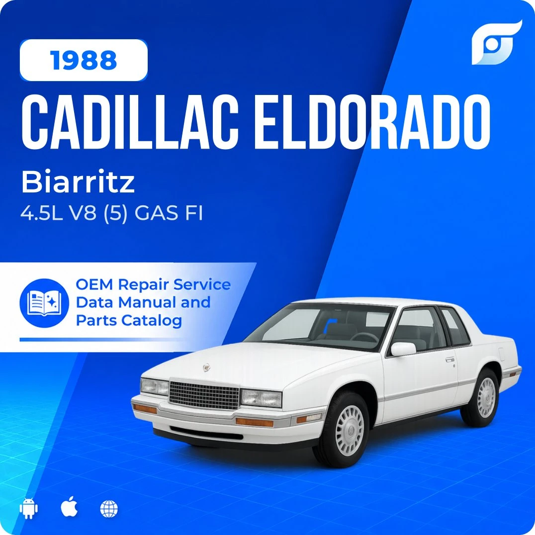 1988 Cadillac Eldorado Biarritz - OEM Repair Service Manual