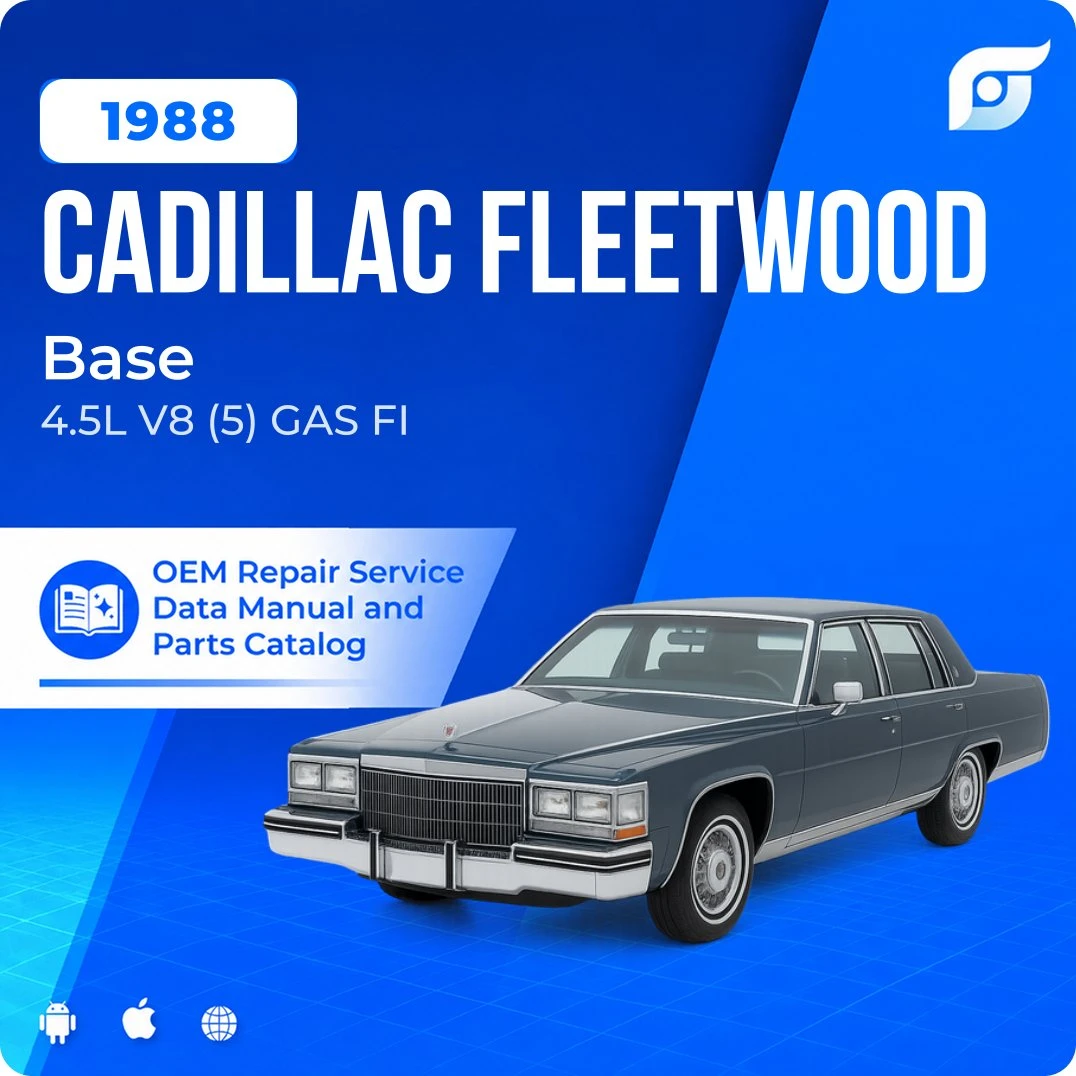 1988 Cadillac Fleetwood Base - OEM Repair Service Manual
