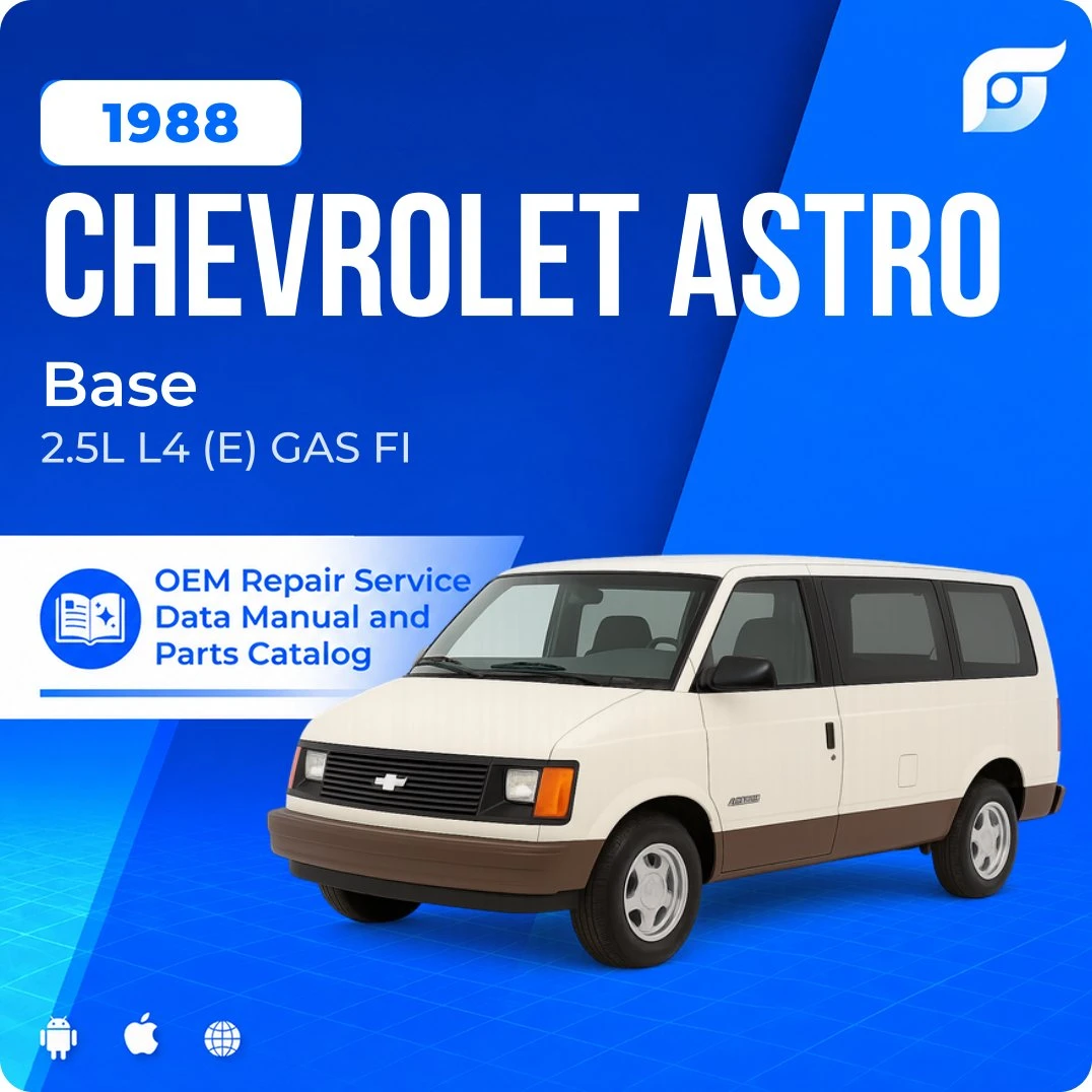 1988 Chevrolet Astro Base - OEM Repair Service Manual