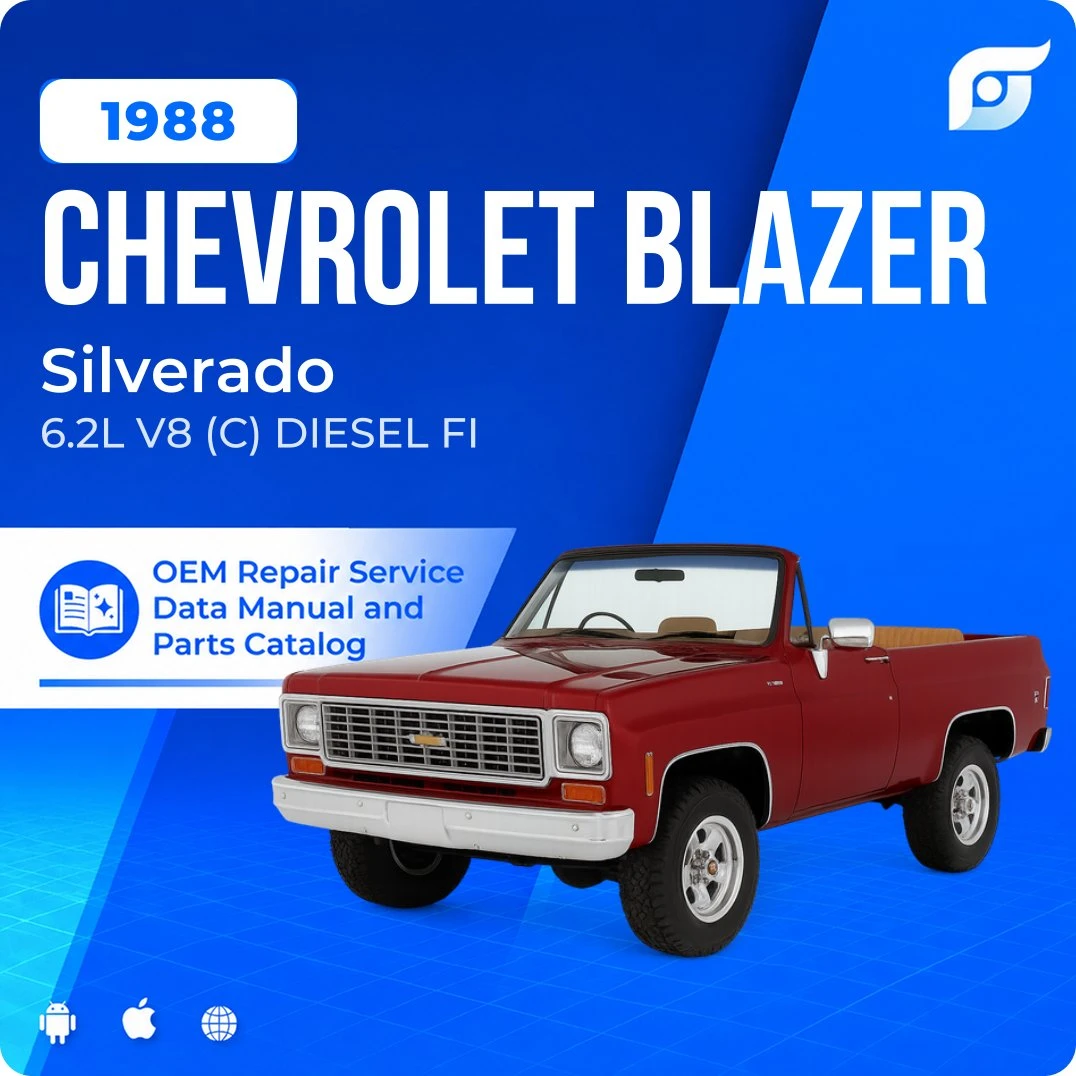 1988 Chevrolet Blazer Silverado - OEM Repair Service Manual