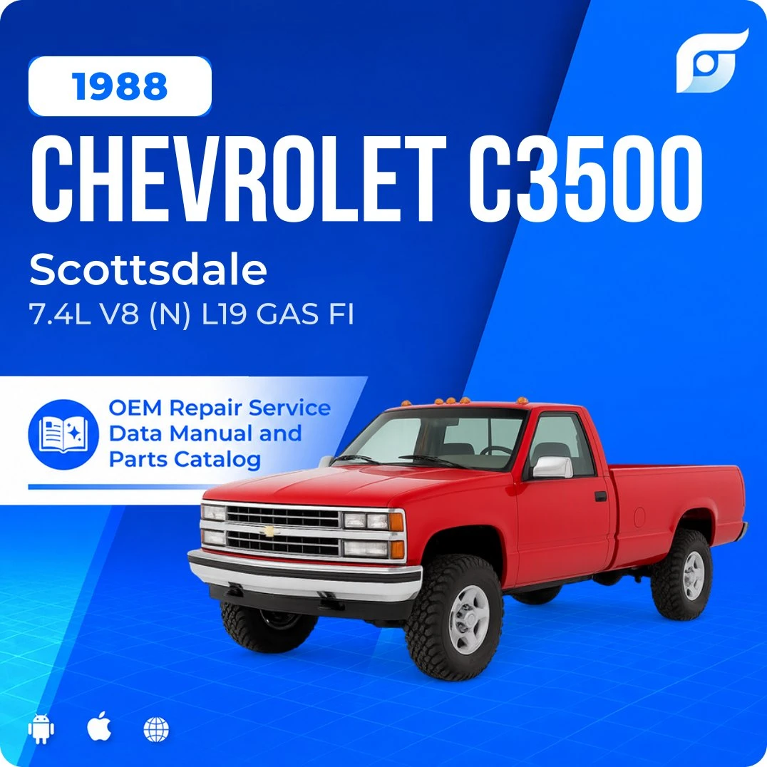 1988 Chevrolet C3500 Scottsdale - OEM Repair Service Manual