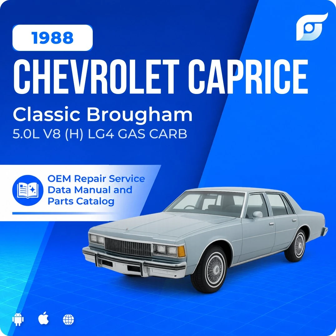 1988 Chevrolet Caprice Classic Brougham - OEM Repair Service Manual