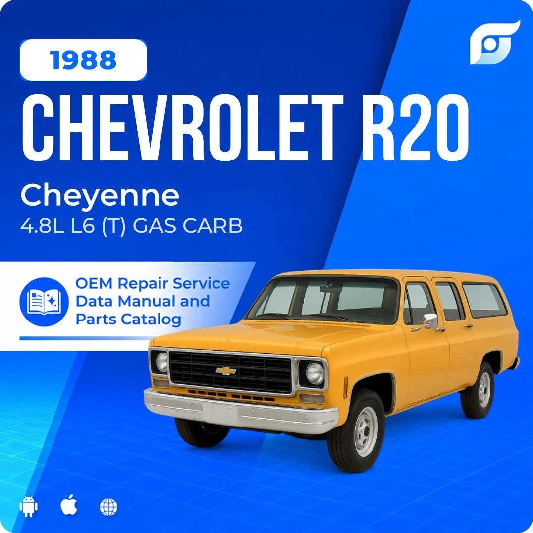 1988 Chevrolet R20 Cheyenne - OEM Repair Service Manual