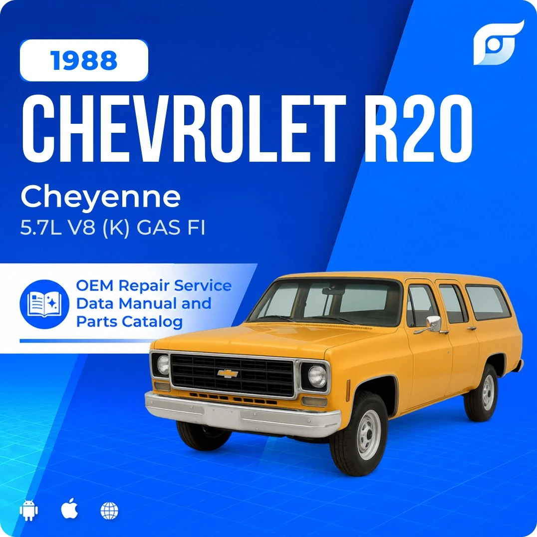 1988 Chevrolet R20 Cheyenne - OEM Repair Service Manual