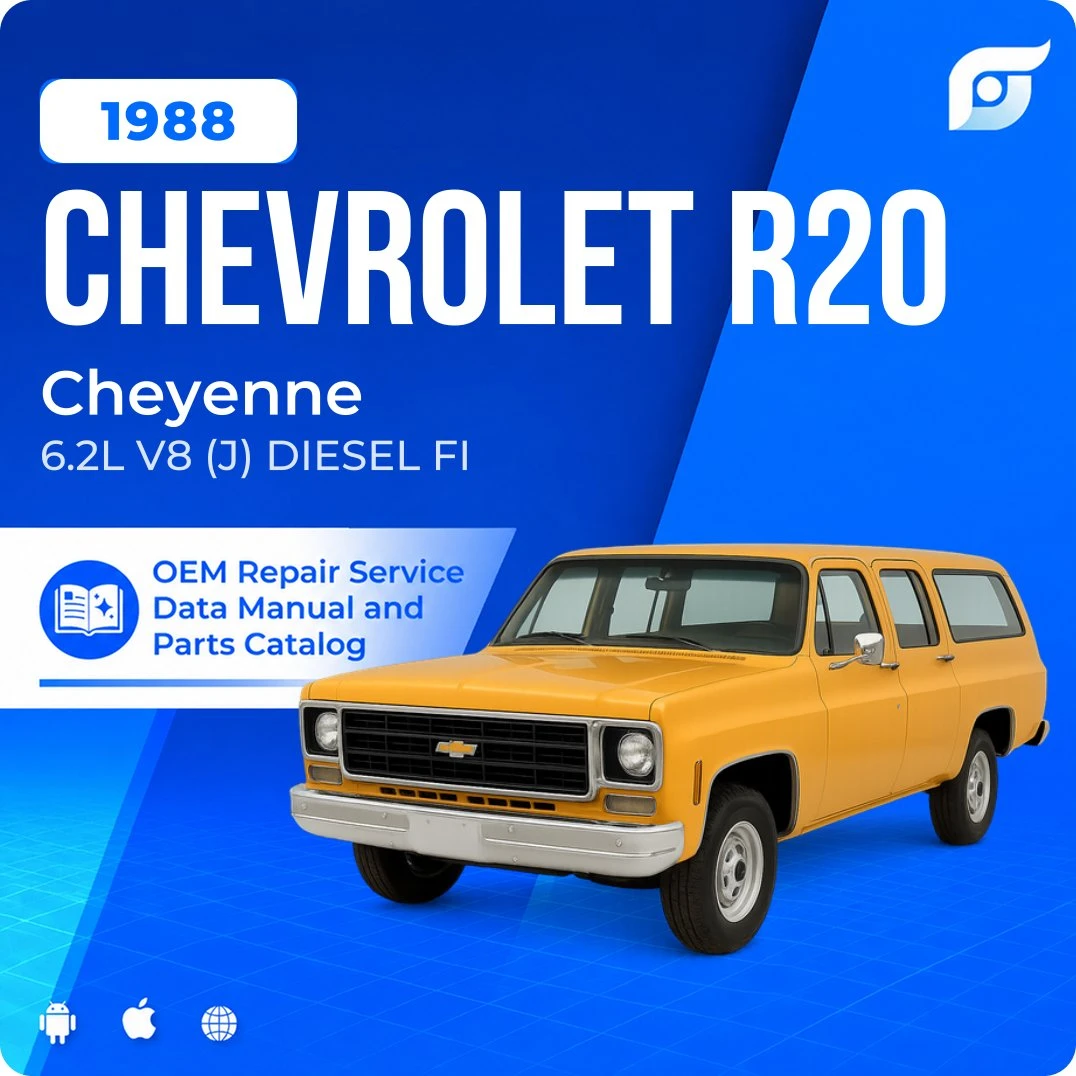 1988 Chevrolet R20 Cheyenne - OEM Repair Service Manual