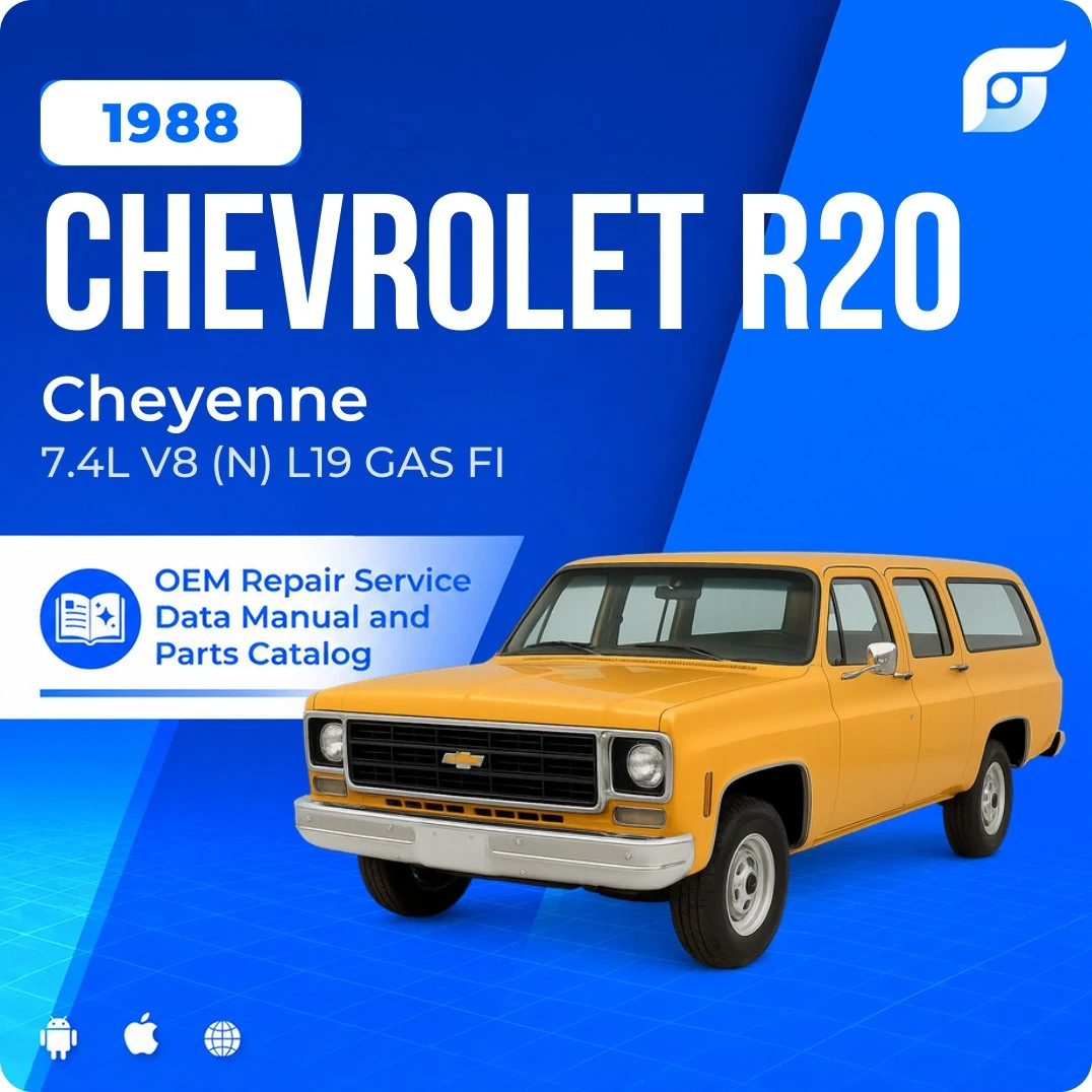 1988 Chevrolet R20 Cheyenne - OEM Repair Service Manual