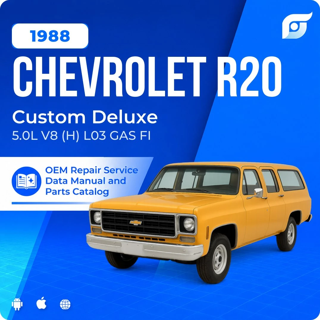 1988 Chevrolet R20 Custom Deluxe - OEM Repair Service Manual