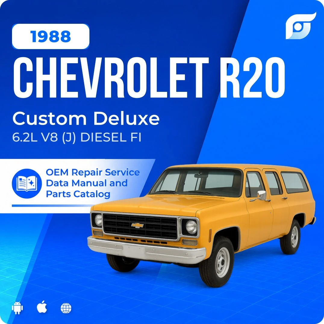 1988 Chevrolet R20 Custom Deluxe - OEM Repair Service Manual