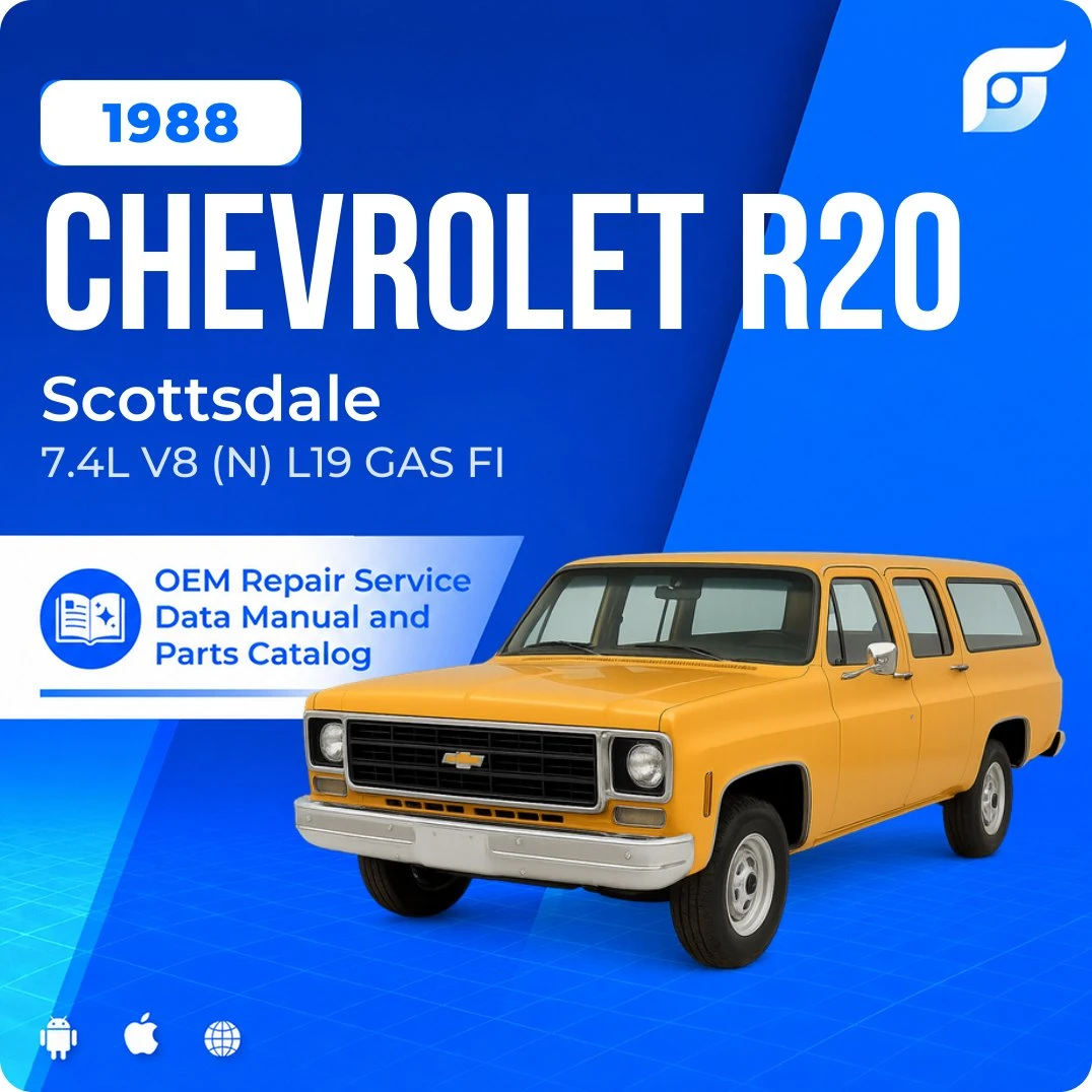 1988 Chevrolet R20 Scottsdale - OEM Repair Service Manual