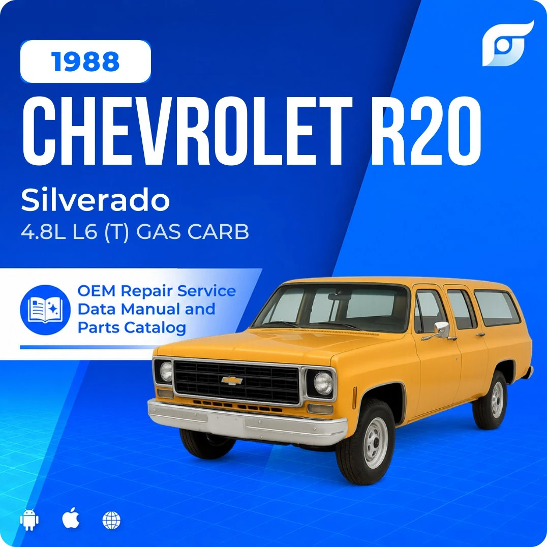 1988 Chevrolet R20 Silverado - OEM Repair Service Manual