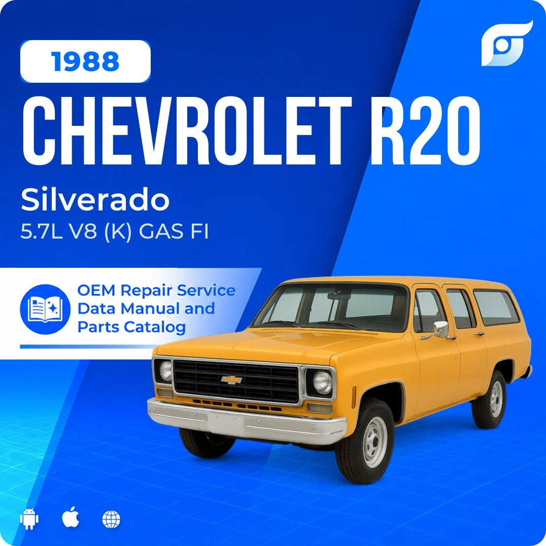 1988 Chevrolet R20 Silverado - OEM Repair Service Manual