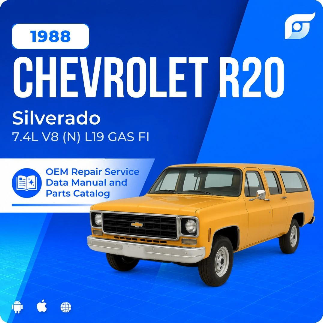 1988 Chevrolet R20 Silverado - OEM Repair Service Manual