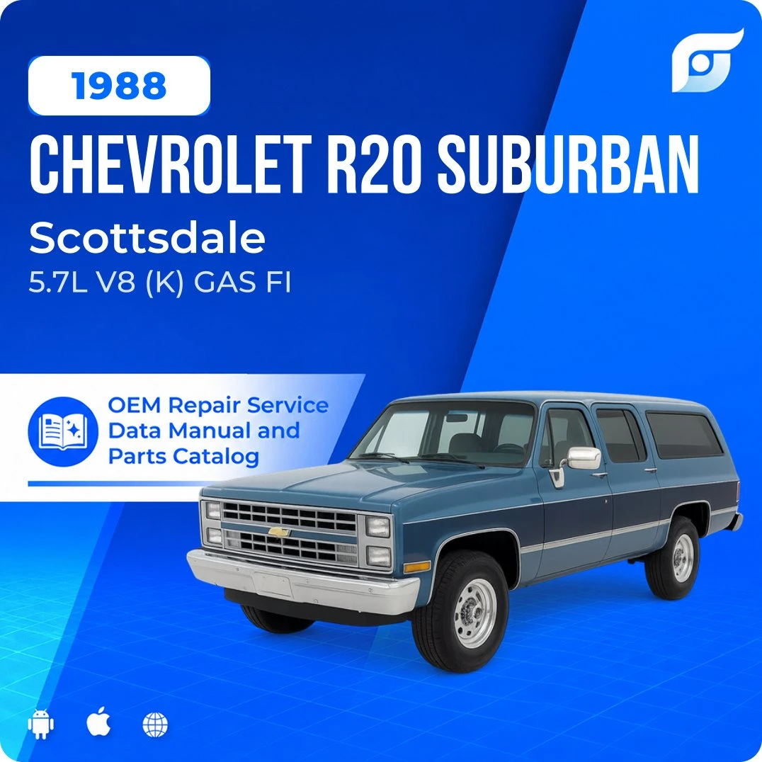 1988 Chevrolet R20 Suburban Scottsdale - OEM Repair Service Manual