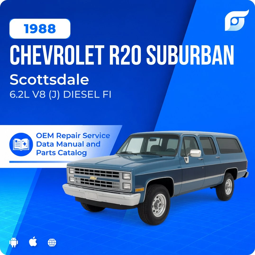 1988 Chevrolet R20 Suburban Scottsdale - OEM Repair Service Manual