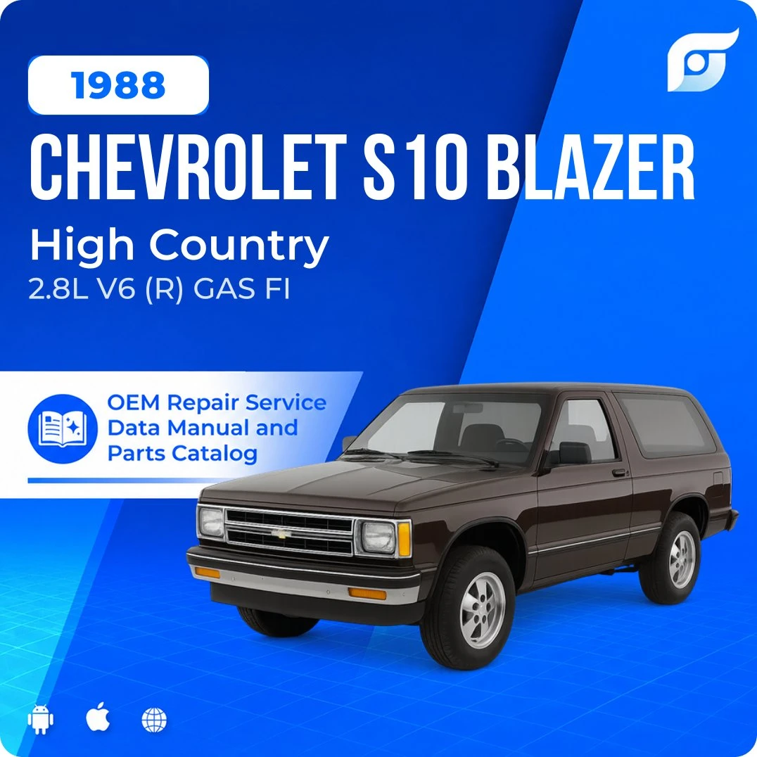 1988 Chevrolet S10 Blazer High Country - OEM Repair Service Manual