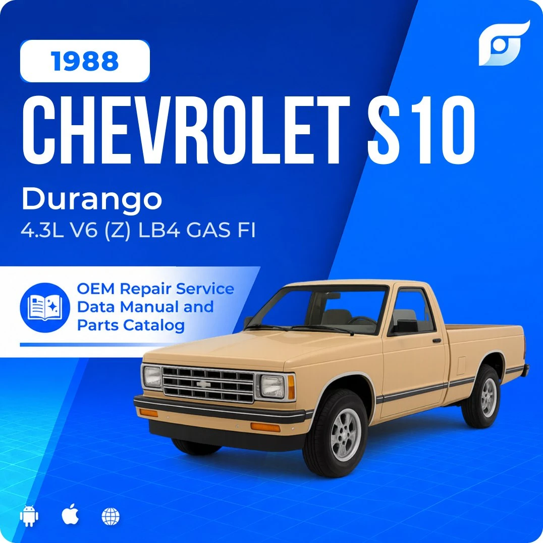 1988 Chevrolet S10 Durango - OEM Repair Service Manual