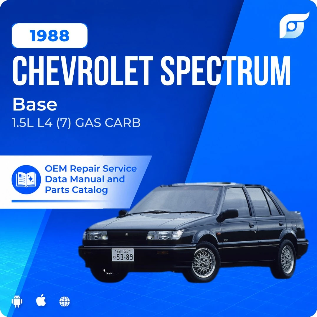 1988 Chevrolet Spectrum Base - OEM Repair Service Manual