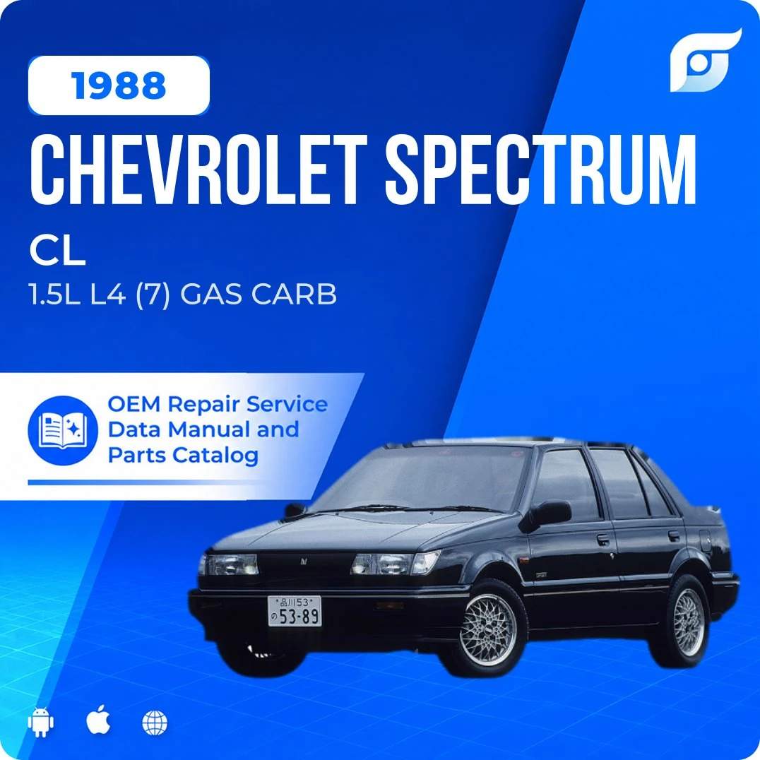 1988 Chevrolet Spectrum CL - OEM Repair Service Manual