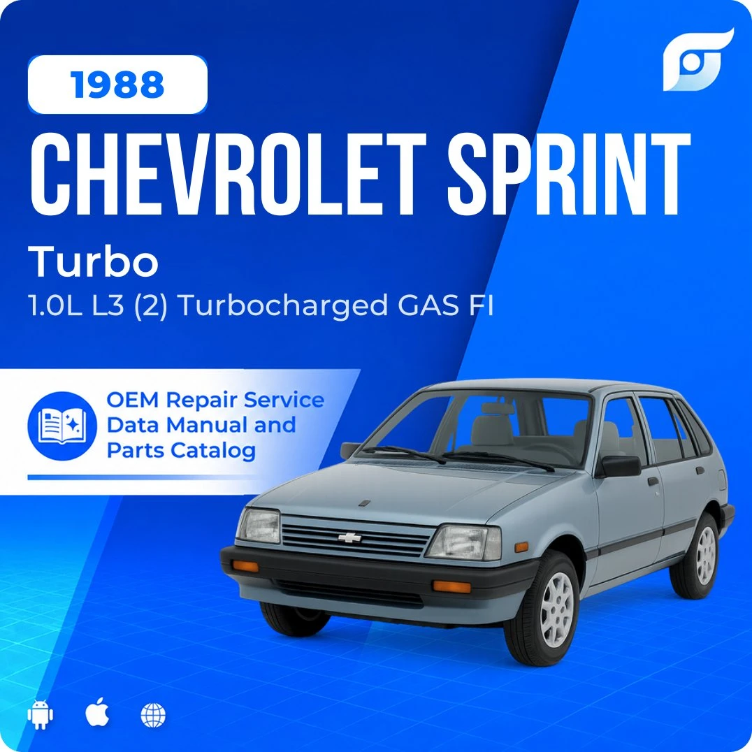 1988 Chevrolet Sprint Turbo - OEM Repair Service Manual
