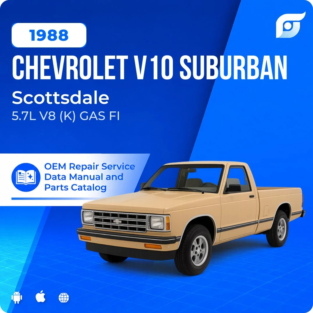 1988 Chevrolet V10 Suburban Scottsdale - OEM Repair Service Manual