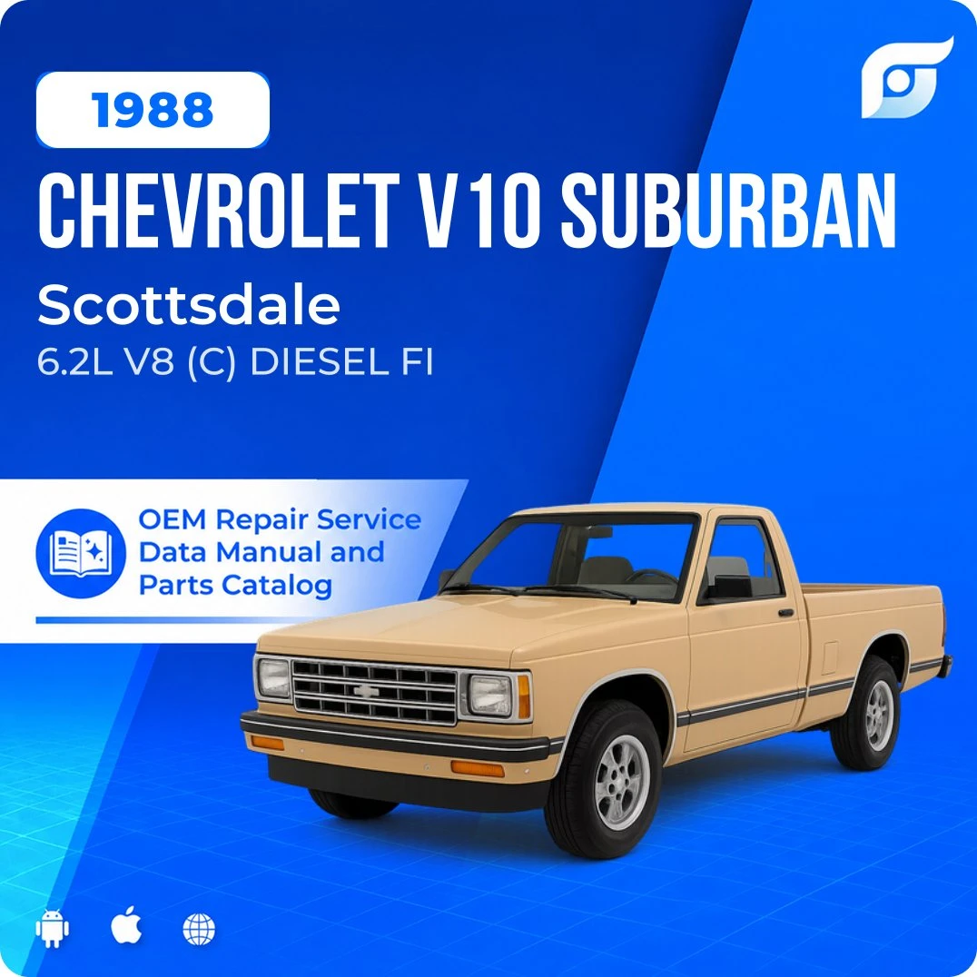 1988 Chevrolet V10 Suburban Scottsdale - OEM Repair Service Manual