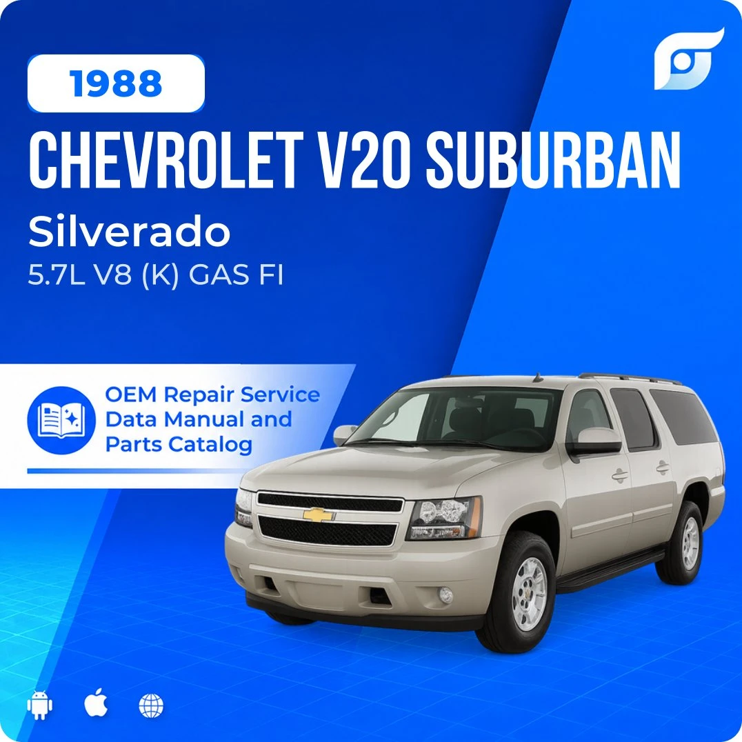 1988 Chevrolet V20 Suburban Silverado - OEM Repair Service Manual