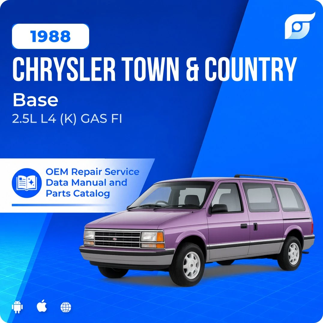 1988 Chrysler Town & Country Base - OEM Repair Service Manual
