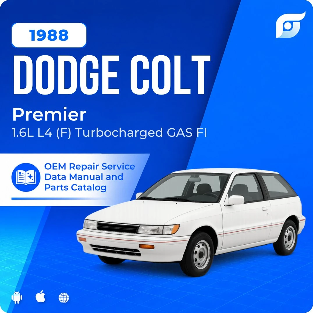 1988 Dodge Colt Premier - OEM Repair Service Manual