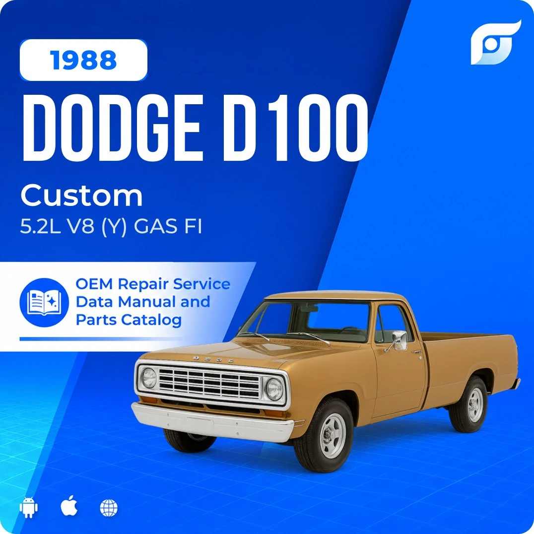 1988 Dodge D100 Custom - OEM Repair Service Manual