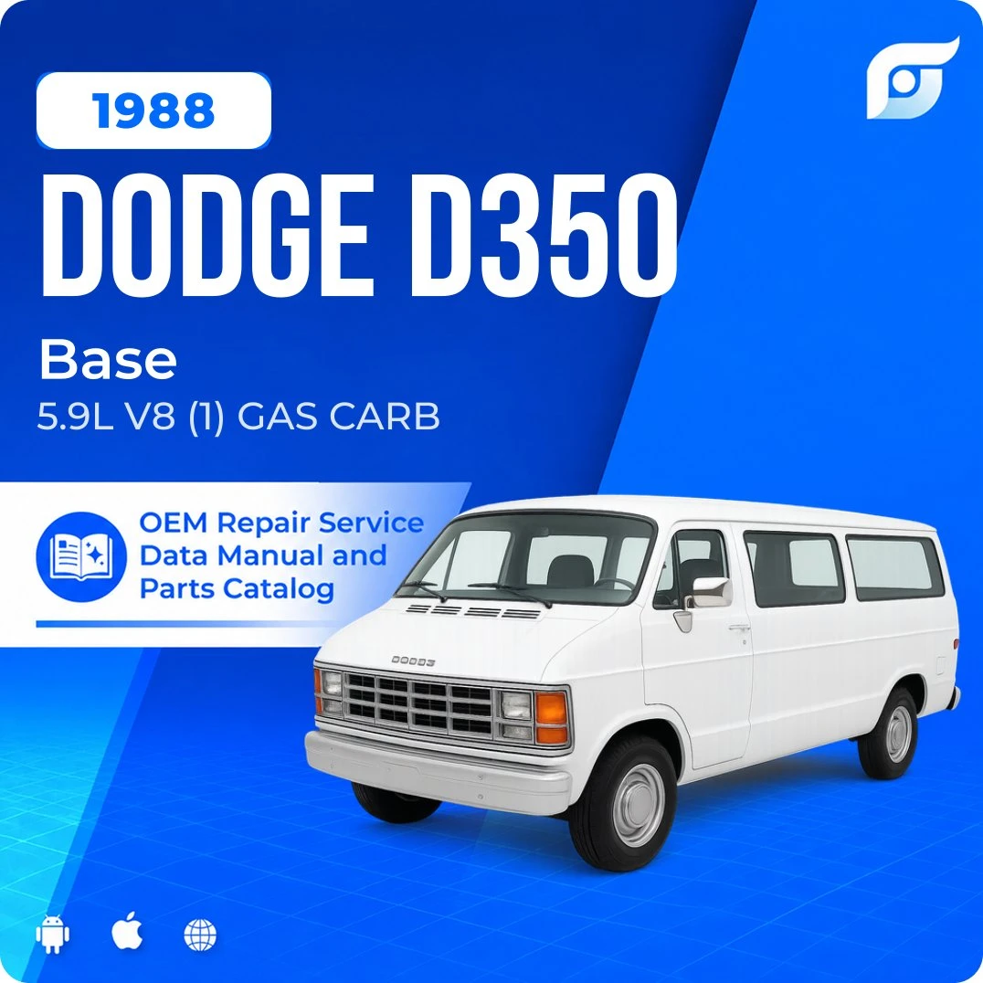 1988 Dodge D350 Base - OEM Repair Service Manual