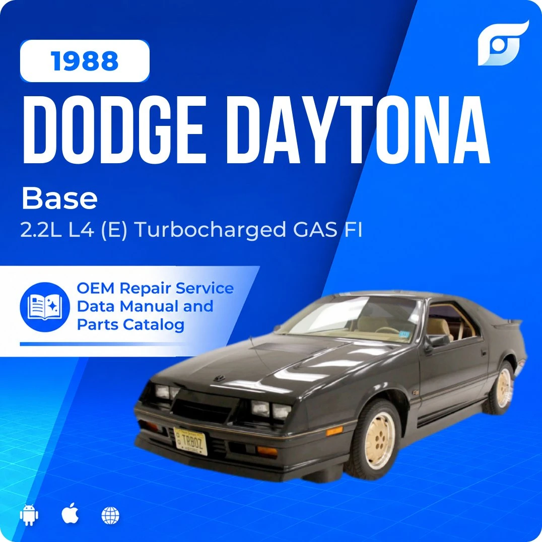 1988 Dodge Daytona Base - OEM Repair Service Manual