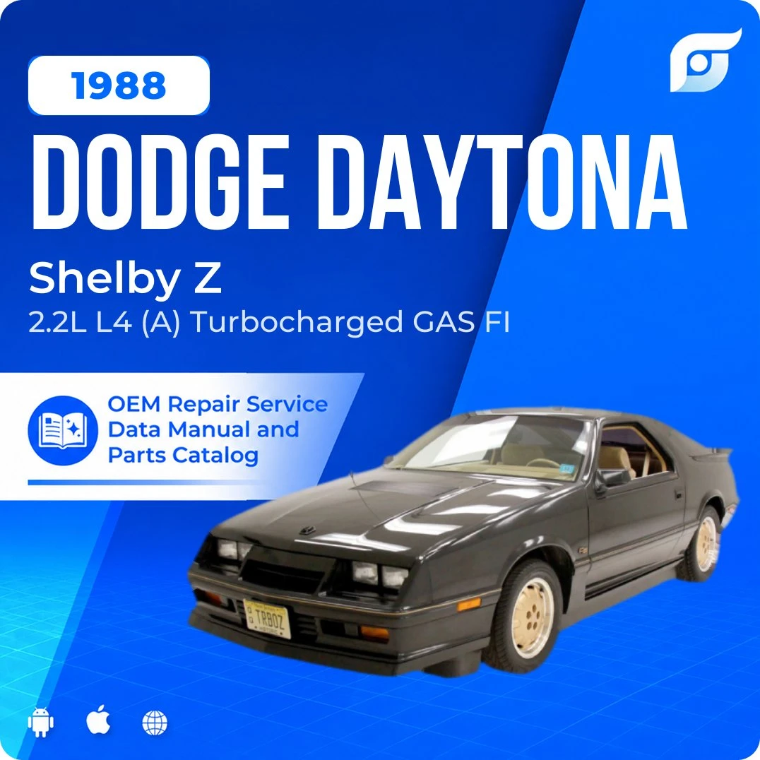 1988 Dodge Daytona Shelby Z - OEM Repair Service Manual