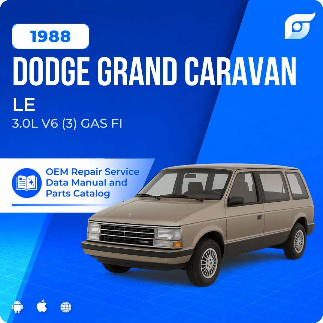 1988 Dodge Grand Caravan LE - OEM Repair Service Manual