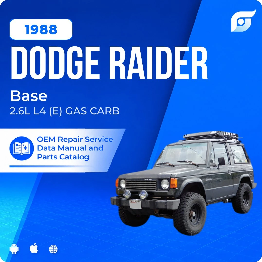 1988 Dodge Raider Base - OEM Repair Service Manual