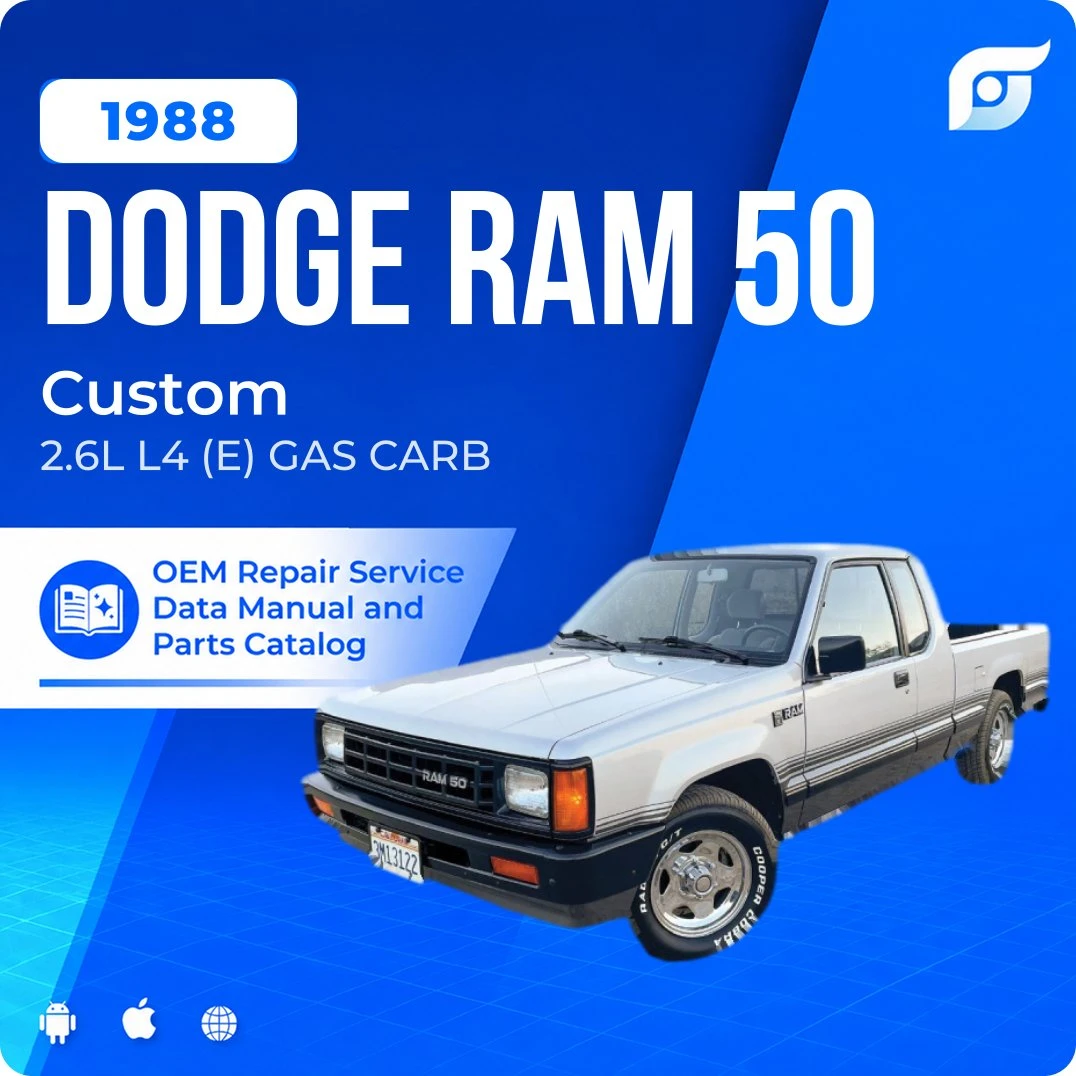 1988 Dodge Ram 50 Custom - OEM Repair Service Manual