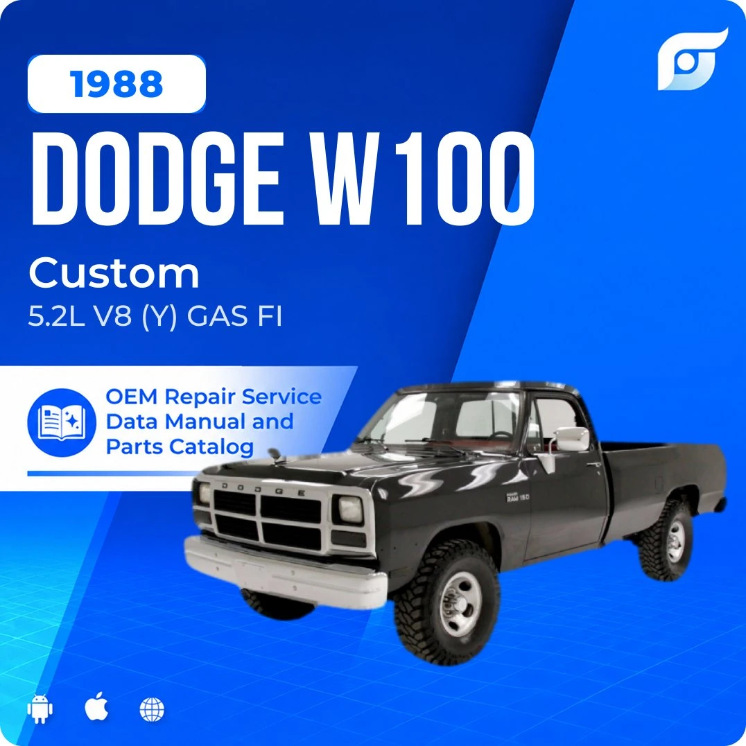 1988 Dodge W100 Custom - OEM Repair Service Manual