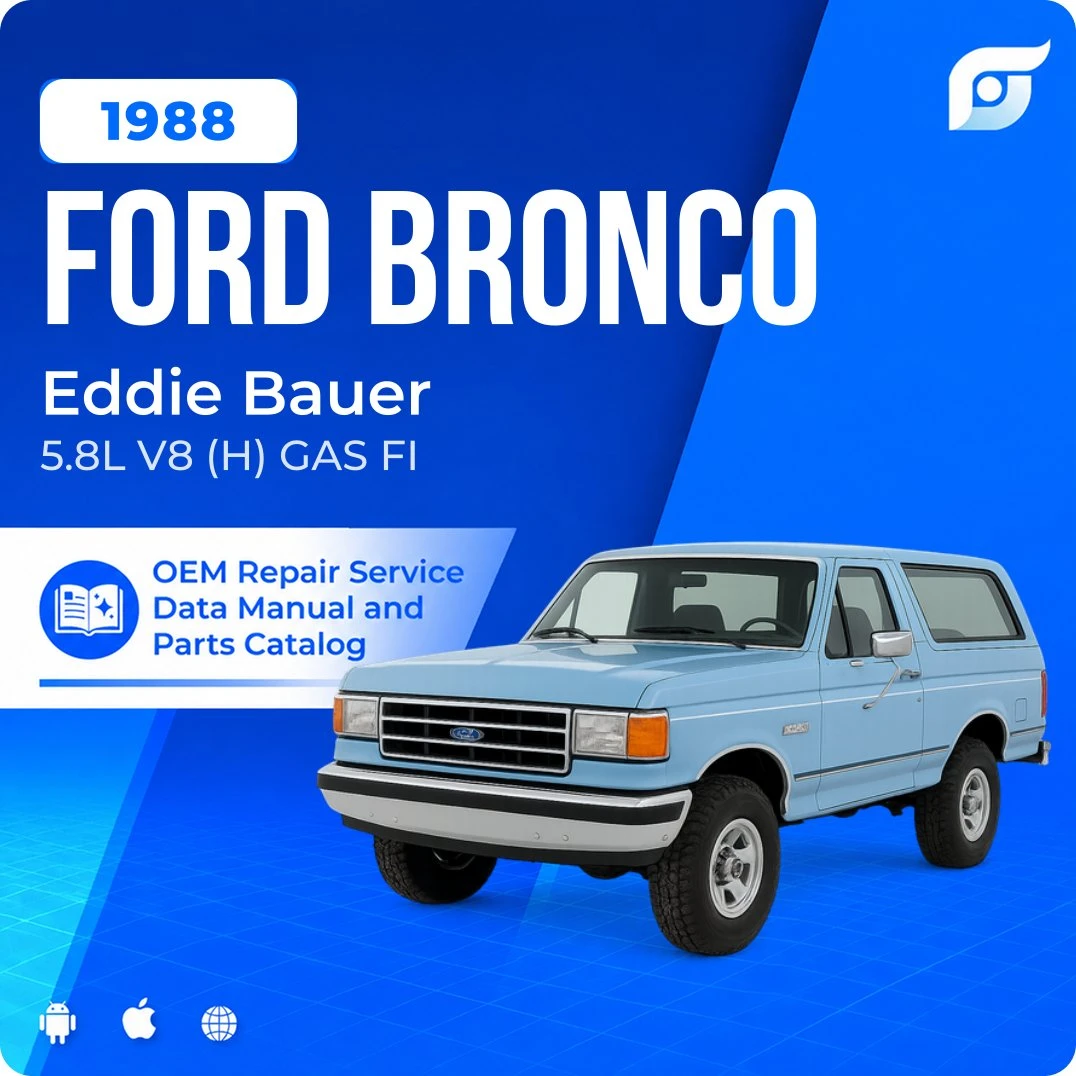 1988 Ford Bronco Eddie Bauer - OEM Repair Service Manual