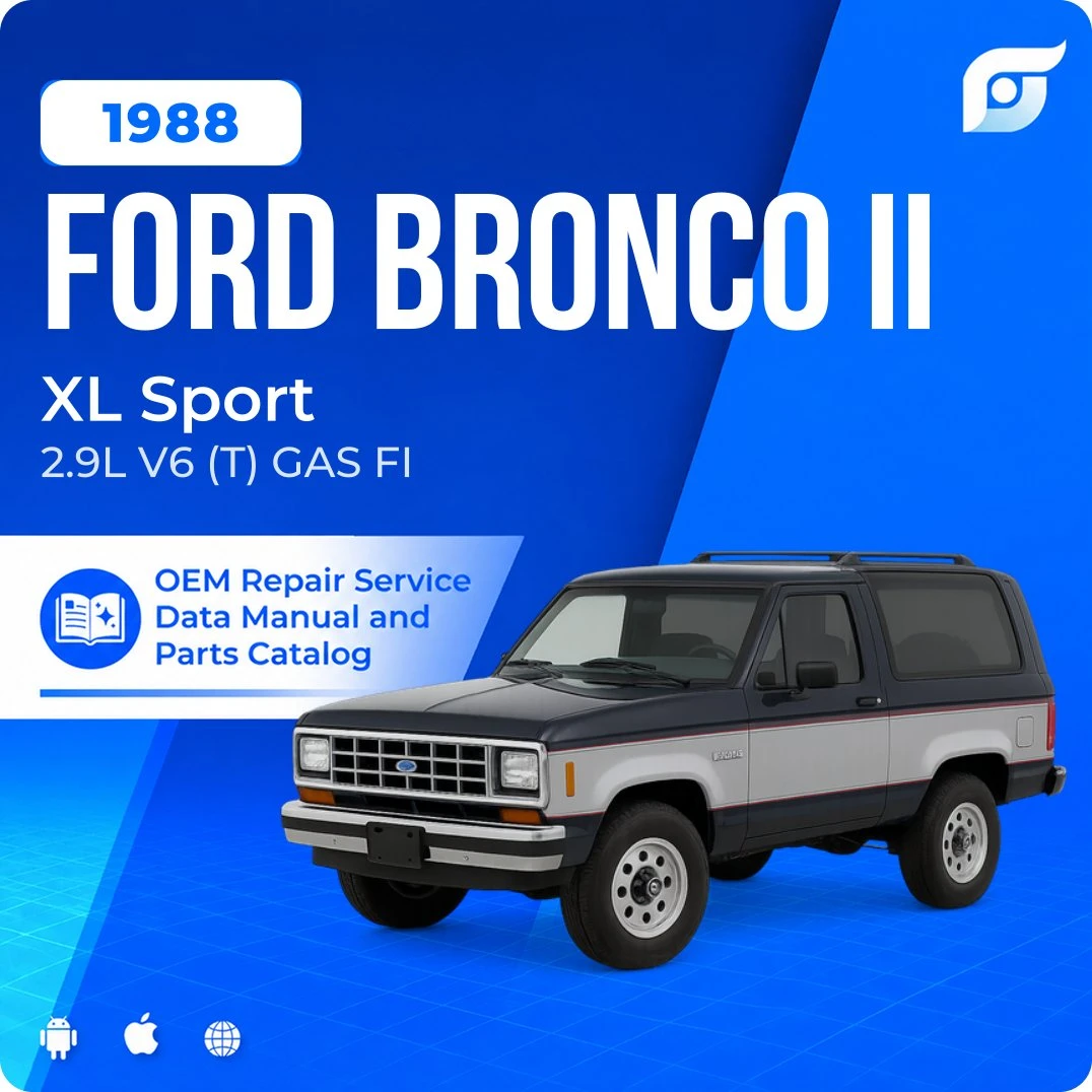 1988 Ford Bronco II XL Sport - OEM Repair Service Manual