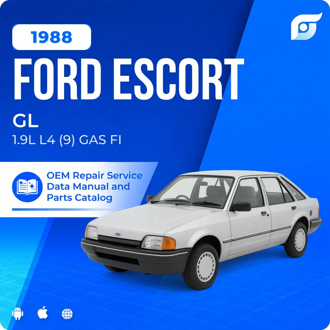 1988 Ford Escort GL - OEM Repair Service Manual