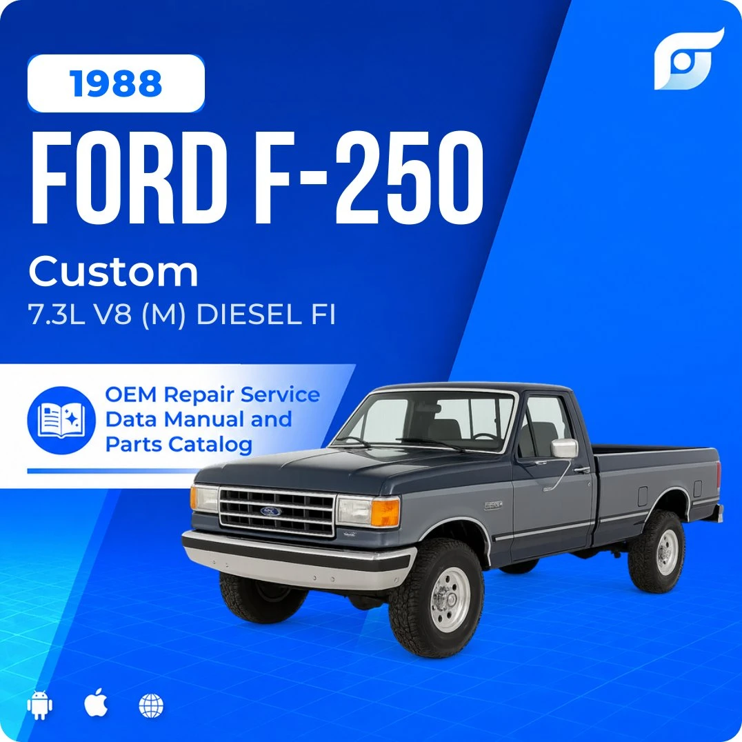 1988 Ford F-250 Custom - OEM Repair Service Manual
