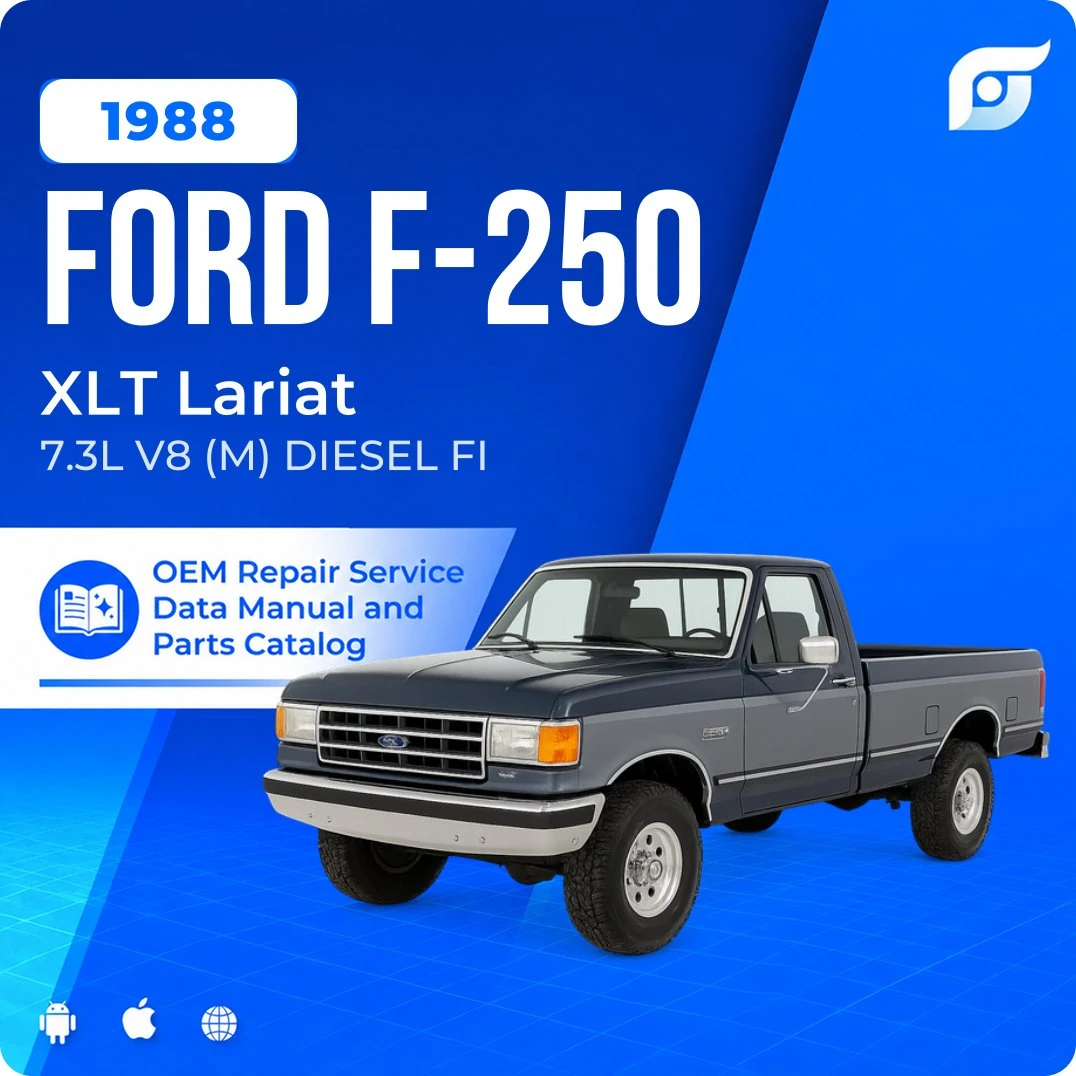1988 Ford F-250 XLT Lariat - OEM Repair Service Manual