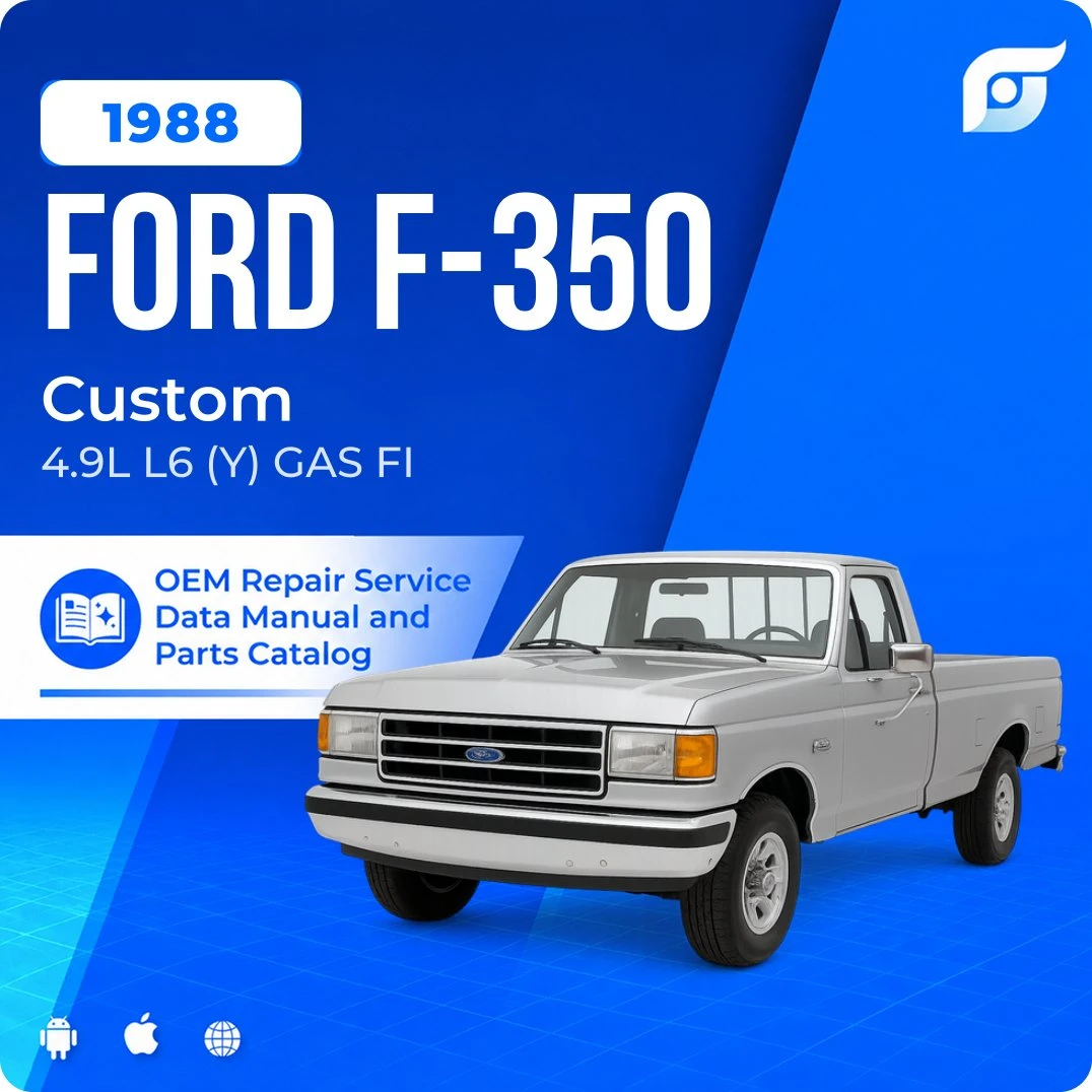1988 Ford F-350 Custom - OEM Repair Service Manual