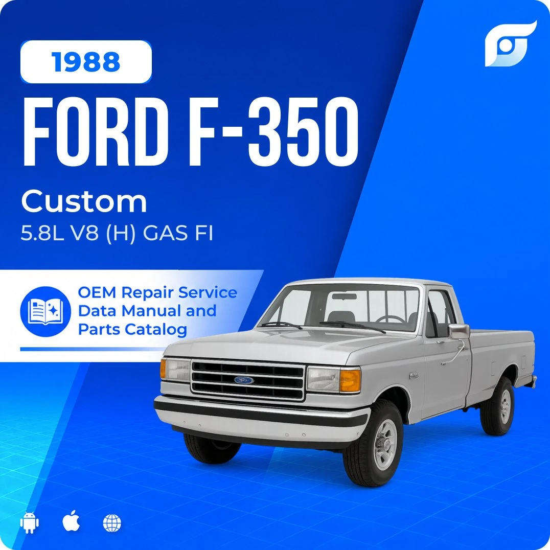 1988 Ford F-350 Custom - OEM Repair Service Manual