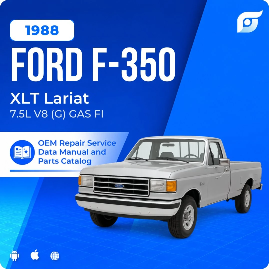 1988 Ford F-350 XLT Lariat - OEM Repair Service Manual