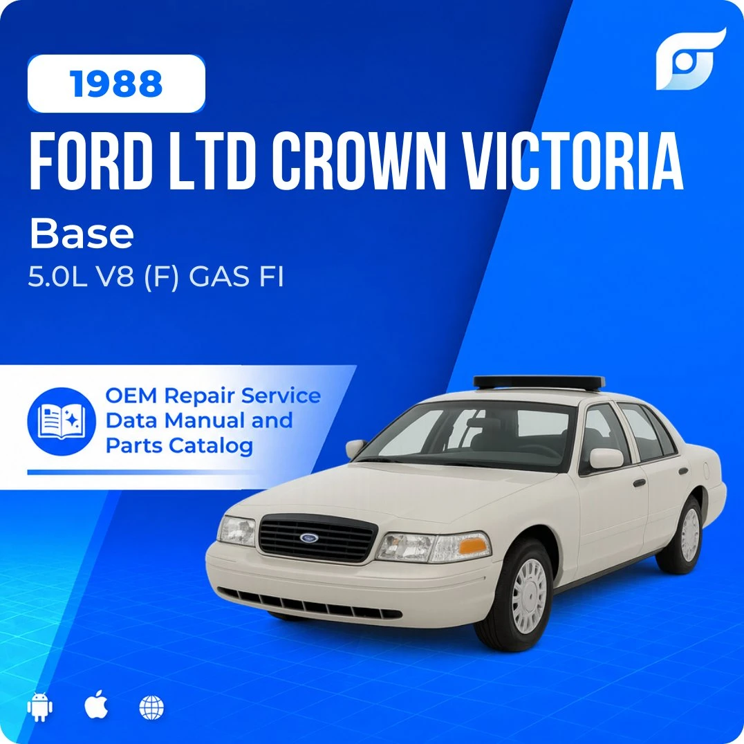 1988 Ford LTD Crown Victoria Base - OEM Repair Service Manual
