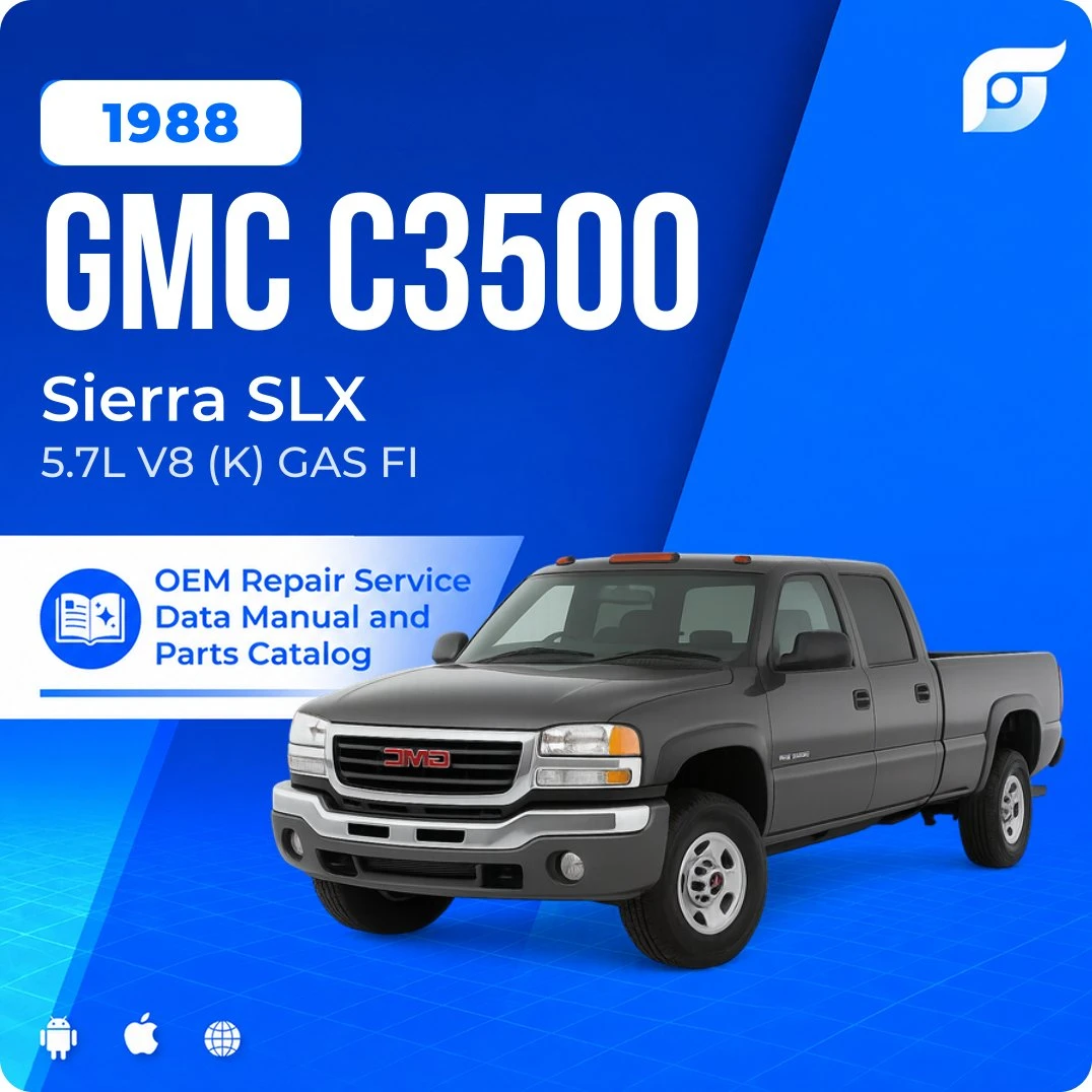 1988 GMC C3500 Sierra SLX - OEM Repair Service Manual