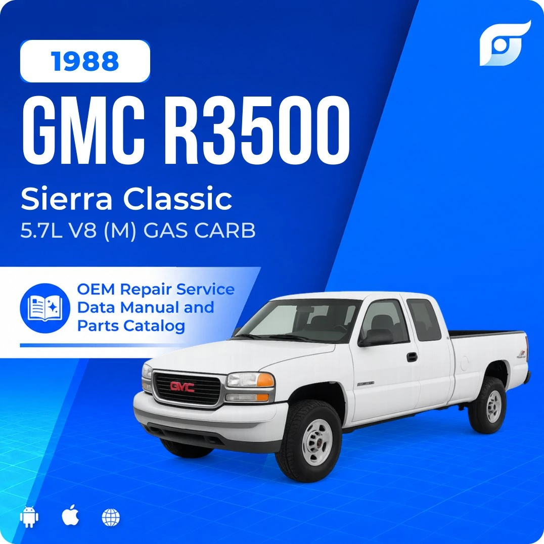 1988 GMC R3500 Sierra Classic - OEM Repair Service Manual