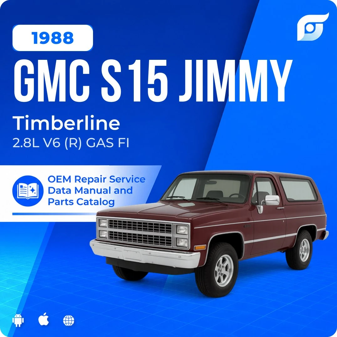 1988 GMC S15 Jimmy Timberline - OEM Repair Service Manual