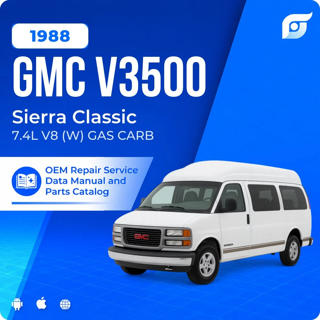 1988 GMC V3500 Sierra Classic - OEM Repair Service Manual